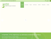 Tablet Screenshot of lespartiate.fr